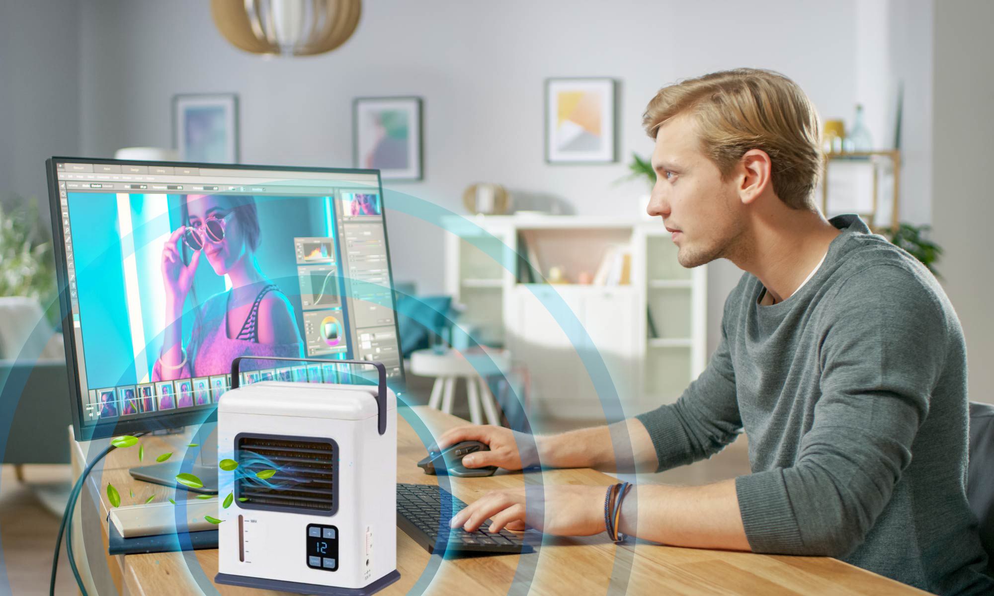 ПОРТАТИВЕН КЛИМАТИК BLU BREEZE AIR COOLER - Image 6